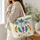 Jewel-Toned Dragonfly and Feather Keepsake for Nature Lovers and Bohemian Style Quilted Tote Bag - 3