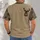 Deer Antlers and Mountain Wilderness Emblem for Hunting and Outdoor Adventure All-over Print Unisex T-shirt - 4
