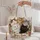 Five Colorful Garden Cats with Blossoms for Cat Lovers and Everyday Pet Mom Gifts Quilted Tote Bag - 5