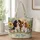 Cavalier Spaniel Puppies in a Garden for Dog Lovers and Springtime Gifting Quilted Tote Bag - 1