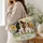 Cavalier Spaniel Puppies in a Garden for Dog Lovers and Springtime Gifting Quilted Tote Bag - 3