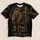 Bronze Lion Cross and Thorn Crown for Church Worship and Faithful Men All-over Print Unisex T-shirt - 7