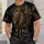 Bronze Lion Cross and Thorn Crown for Church Worship and Faithful Men All-over Print Unisex T-shirt - 8
