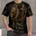 Bronze Lion Cross and Thorn Crown for Church Worship and Faithful Men All-over Print Unisex T-shirt - 3