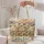Three Sheep in a Wildflower Meadow for Springtime Farmhouse Style and Sheep Lovers Quilted Tote Bag - 5