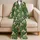 Artichoke-Hugging Bunny Botanical Motifs for Cozy Evenings and Garden-Loving Gifts Satin Pajamas Set - 5