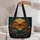 Moonlit Monarch Butterfly And Wildflowers For Nature Lovers And Garden Days Quilted Tote Bag - 5