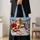 Santa And Snowman Christmas Village Scene For Cozy Holiday Cheer And Winter Gifting Quilted Tote Bag - 4