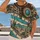 Turquoise Cactus And Floral Scrolls For Southwestern Desert Style All-over Print Unisex T-shirt - 2