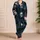 Blues Guitar Skull Motifs for Rock Music Fans and Easy Weekend Lounging at Home Satin Pajamas Set - 4