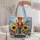 Nutcracker Soldier and Sunflowers for a Whimsical Christmas Holiday Gift Quilted Tote Bag - 5