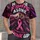 Pink Ribbon Fist Bump for Breast Cancer Awareness and October Strength Support All-over Print Unisex T-shirt - 1