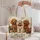 Three Festive Christmas Poodles for Cozy Holiday Cheer and Poodle Lover Gift Giving Quilted Tote Bag - 5
