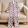 Sweet Bow-Tied Kittens and Cherries for Cozy Cottagecore Lounging and Gift Giving Satin Pajamas Set - 5