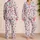 Sweet Bow-Tied Kittens and Cherries for Cozy Cottagecore Lounging and Gift Giving Satin Pajamas Set - 2