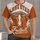 Rust Orange Longhorn Football Style for Game Day, Tailgates and Casual Wear for Adults All-over Print Unisex T-shirt - 1