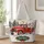 Christmas Chicken Red Truck Holiday Farmhouse Gift for Chicken Lovers and Farmhouse Fans Quilted Tote Bag - 1