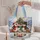 Cute Penguin Snowman Christmas Scene for Festive Winter Cheer and Penguin Lovers Quilted Tote Bag - 5