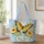 Golden Butterfly And Wildflowers For Spring Garden Gifts For Nature Loving Mothers Quilted Tote Bag - 1