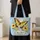 Golden Butterfly And Wildflowers For Spring Garden Gifts For Nature Loving Mothers Quilted Tote Bag - 4