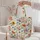 Watercolor Wildflower Garden Blooms for Spring Birthdays and Everyday Garden Lovers Quilted Tote Bag - 5