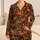 Scarlet Crab Coastal Motif for Relaxed Seaside Lounging and Ocean-Inspired Gifts for Him Satin Pajamas Set - 1