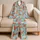 Watercolor Crabs And Lobsters For Coastal Summer Beach Getaways Satin Pajamas Set - 5