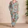 Watercolor Crabs And Lobsters For Coastal Summer Beach Getaways Satin Pajamas Set - 4