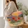 Colorful Sunset Wildflower Meadow Keepsake for Nature Lovers and Garden Enthusiasts Quilted Tote Bag - 3