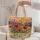 Colorful Sunset Wildflower Meadow Keepsake for Nature Lovers and Garden Enthusiasts Quilted Tote Bag - 5