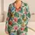Tropical Hibiscus and Palm Leaves for Relaxed Island Getaways and Summer Lounging Satin Pajamas Set - 1