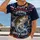 Moonlit Bass Fishing With Patriotic Colors for Anglers and Outdoor Weekends All-over Print Unisex T-shirt - 2