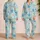 Watercolor Starfish and Seashells for Relaxed Coastal Summer Escapes by the Shore Satin Pajamas Set - 2