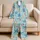 Watercolor Starfish and Seashells for Relaxed Coastal Summer Escapes by the Shore Satin Pajamas Set - 5