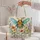 Colorful Bee and Wildflower Garden for Springtime Gifts for Nature Lovers and Gardeners Quilted Tote Bag - 5