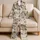 Chinese Ink Wash Tigers for Relaxed Nights and Weekend Lounging Satin Pajamas Set - 5