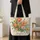 Wildflower Tulips and Daisies for Garden Lovers and Spring Birthday Gifts Quilted Tote Bag - 4