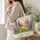 Colorful Wildflower Garden Blooms for Summer Days and Mother’s Day Gift for Mom Quilted Tote Bag - 3