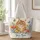 Ginger Cat with Colorful Wildflowers for Spring Birthdays and Everyday Outings for Her Quilted Tote Bag - 1