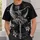 Open-Armed Skeleton Ballerina Beneath Crescent Moon for Gothic Halloween Nights All-over Print Unisex T-shirt - 6