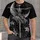 Open-Armed Skeleton Ballerina Beneath Crescent Moon for Gothic Halloween Nights All-over Print Unisex T-shirt - 1