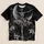 Open-Armed Skeleton Ballerina Beneath Crescent Moon for Gothic Halloween Nights All-over Print Unisex T-shirt - 5