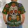 Sugar Skull and Marigold Flourishes for Day of the Dead and Halloween Celebrations All-over Print Unisex T-shirt - 6