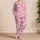 Pink Ribbon Bows And Hearts For Romantic Valentine Gift Giving Satin Pajamas Set - 4