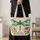 Colorful Dragonfly and Wildflowers for Garden Days, Nature Lovers and Her Gift Quilted Tote Bag - 4