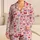 Sweet Cherry Hearts and Ribbon Bows for Cozy Autumn Lounging and Thoughtful Gifts for Women Satin Pajamas Set - 1