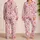 Sweet Cherry Hearts and Ribbon Bows for Cozy Autumn Lounging and Thoughtful Gifts for Women Satin Pajamas Set - 2