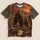 Brown Bear and Longhorn Skull in Desert Canyon for Rugged Outdoor Weekend Style All-over Print Unisex T-shirt - 5