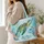 Sea Turtle Coral Reef for Beach Days and Tropical Ocean Lover Birthday Gift for Her Quilted Tote Bag - 3