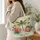 Golden Dragonfly and Jewel-Tone Blooms for Garden Days and Nature Lover Gifts Quilted Tote Bag - 3